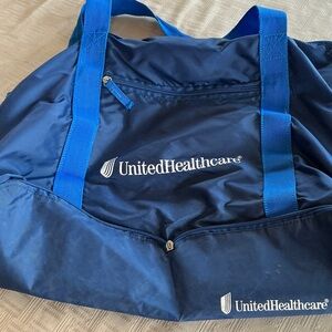 Navy Blue Tote Bag with Logo